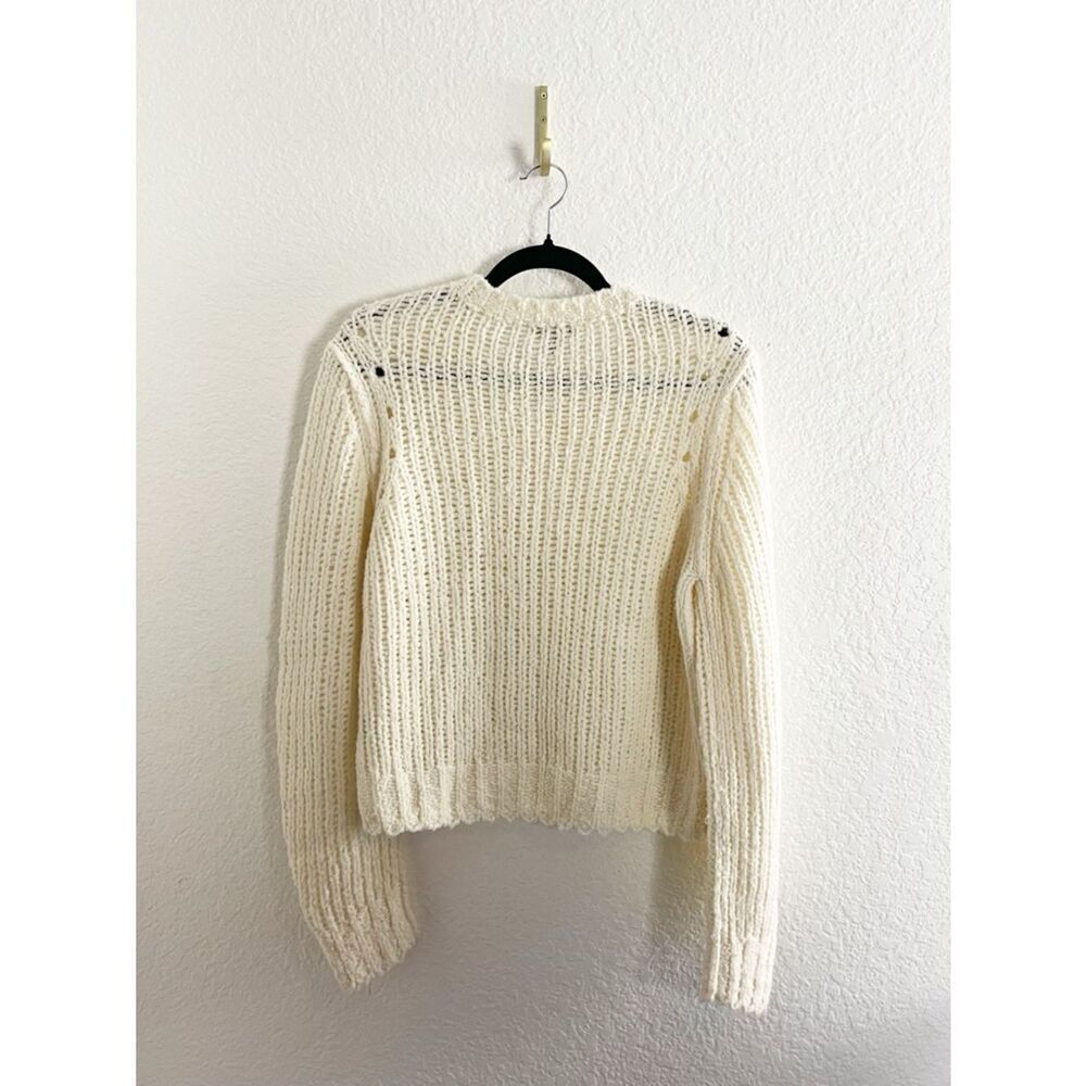 Rag & Bone Arizona Merino Wool chunky, ribbed-knit Crewneck Sweater - Picture 6 of 9